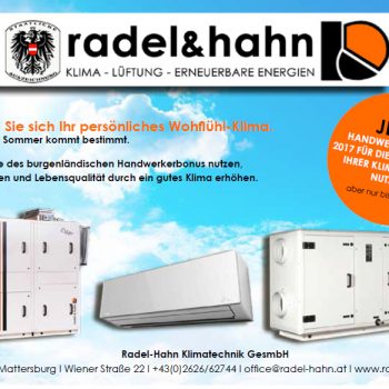 Radel & Hahn Handwerkerbonus 2017